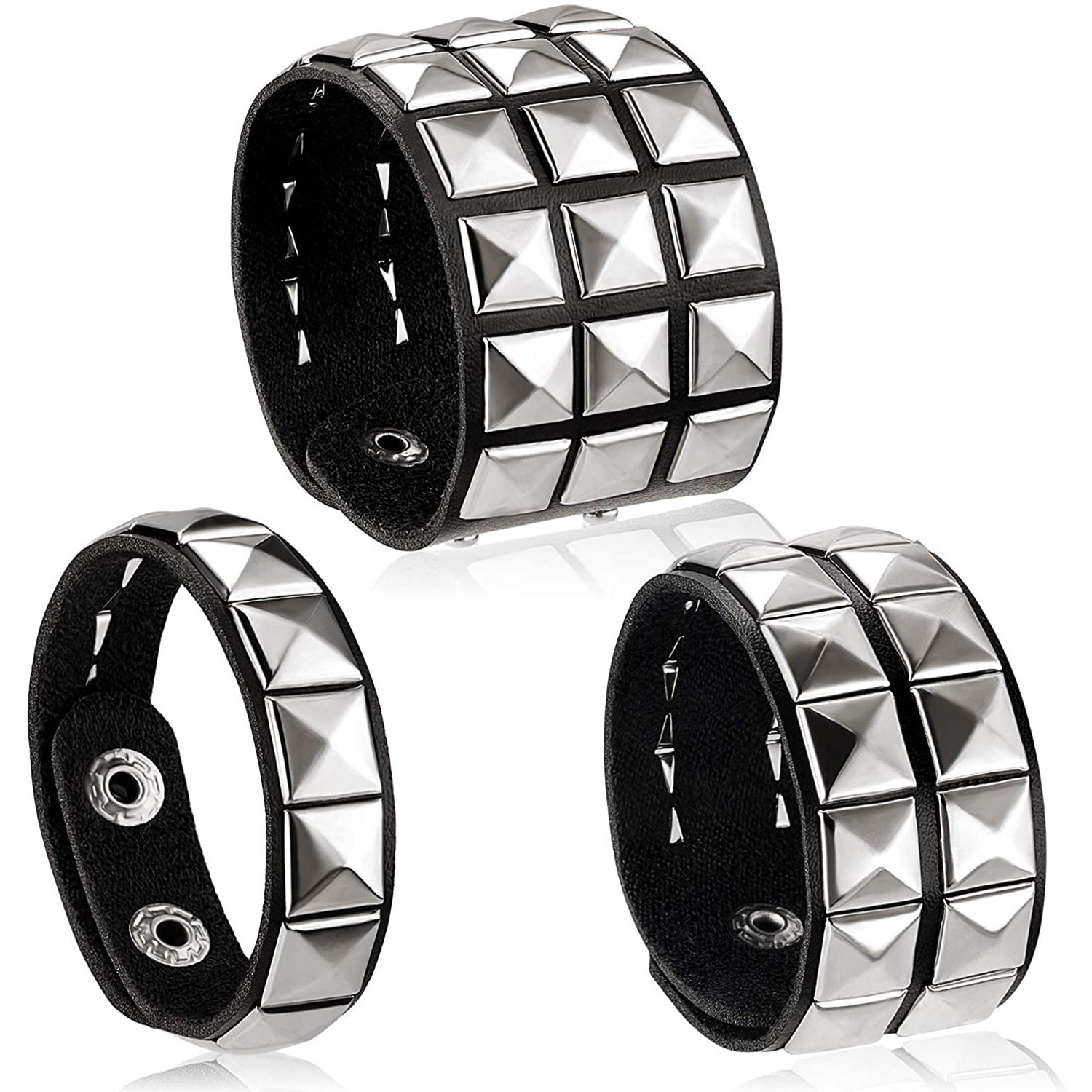  Goth punk bracelet set